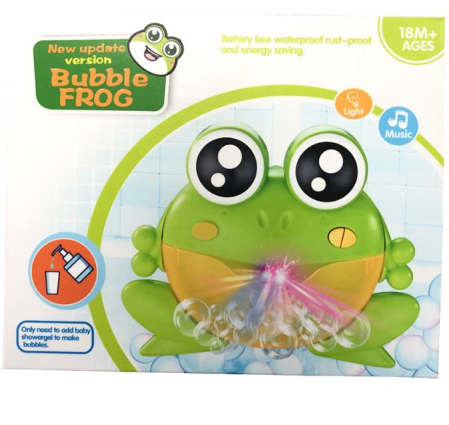 Jucărie de baie pentru copii Broscuță cu baloane de săpun și muzică interactivă [2]