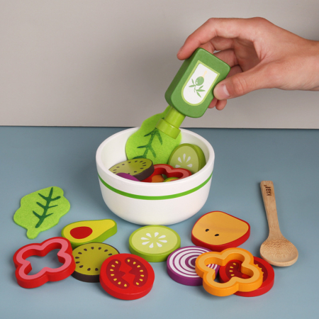 Jucarie din lemn educativa Fructe si Legume – pregateste-o salata [2]