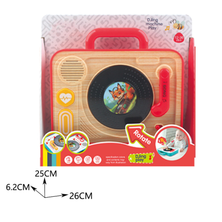 Jucărie din lemn imitare textură naturală pentru bebeluși – activități senzoriale și motrice 12+ [2]