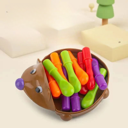 Jucarie arici motricitate tepi colorati Montessori 18 luni+ [2]