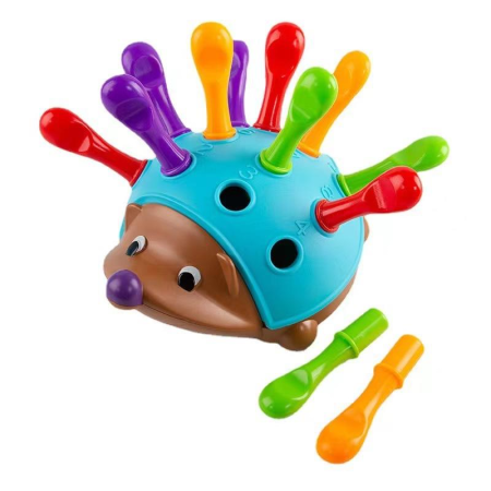 Toate Jucariile pentru Copii - Jucarie arici motricitate tepi colorati Montessori 18 luni+
