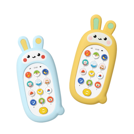 0–12 luni - Jucărie telefon smartphone – Telefon muzical în formă de iepuraș