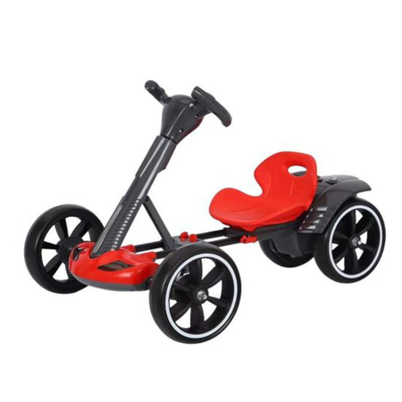 Kart electric pliabil cu telecomandă, muzică și lumini LED – Roșu, Motor 6V [3]