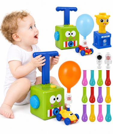 Lansator cu baloane și rachete spațiale – Set interactiv cu pompă pneumatică și vehicule, 3 ani+ [3]