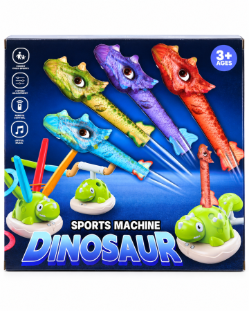 Toate Jucariile pentru Copii - Lansator interactiv cu dinozauri pentru copii, telecomandă și muzică, 3 ani+