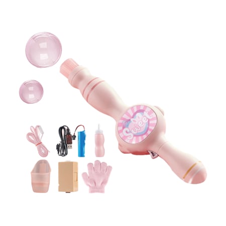 Jucarii interactive - Masina de Bule de Fum Magic – Bagheta cu Efect de Ceata si Lumina LED