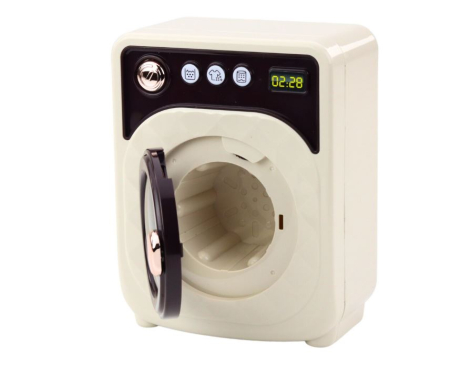 Mașină de spălat jucărie cu tambur rotativ, lumini și sunete interactive [2]