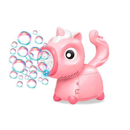 Joaca de Vara & Apa - Mașină electrică pentru baloane de săpun cu design unicorn roz