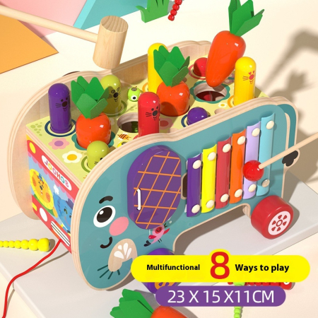 Mașinuță din lemn cu activități – Elefănțelul 8 în 1 [4]