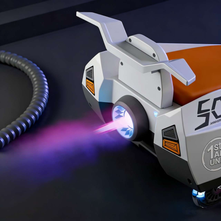 Mașinuță electrică Ride-On Giga Drone, gri-portocaliu, iluminare LED [6]