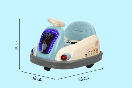 Mașinuță electrică tip ,, Bumper Car " – Model albastru cu rotire 360° [4]