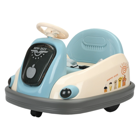 Role & Trotinete & Triciclete pentru Copii - Mașinuță electrică tip ,, Bumper Car " – Model albastru cu rotire 360°