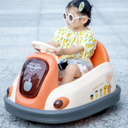 Mașinuță electrică tip ,, Bumper Car " – Model roz cu rotire 360° [3]