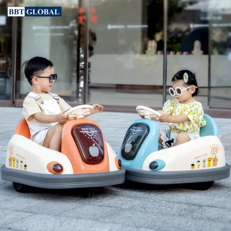 Mașinuță electrică tip ,, Bumper Car " – Model roz cu rotire 360° [2]