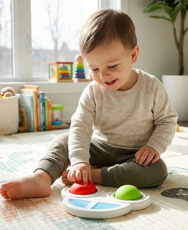 Mașinuță senzorială Pop It pentru motricitate bebe [1]