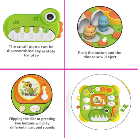 Măsuță educativă multifuncțională pentru bebeluși cu activități interactive, lumini și sunete [3]