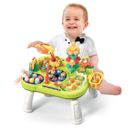 Măsuță interactivă educativă pentru copii cu lumini, sunete și activități multifuncționale [4]