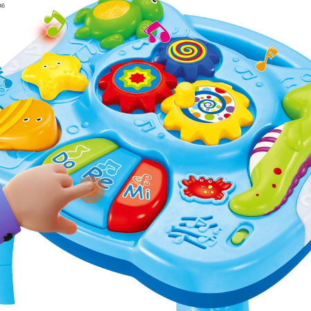 Măsuță Montessori 2‑în‑1 multi‑activități pentru bebeluși 18 luni+ [1]