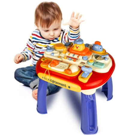 Măsuță pentru activități senzoriale bebeluși cu lumini și sunete [2]