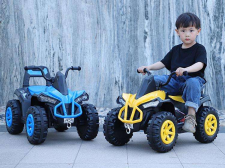 Mini ATV electric pentru copii – Quad albastru 6V [2]