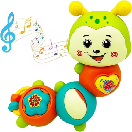 Jucarii educative - Omiduta muzicala interactiva cu functie de rotire 360 de grade