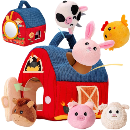 Pachet 3 jucării bebeluși 12+ luni – Turn cu lumini, Arici Montessori, Pescuit cu scai [1]