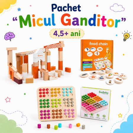 Pachete ZukiToys - Pachet "Micul Ganditor 4,5+ ani"