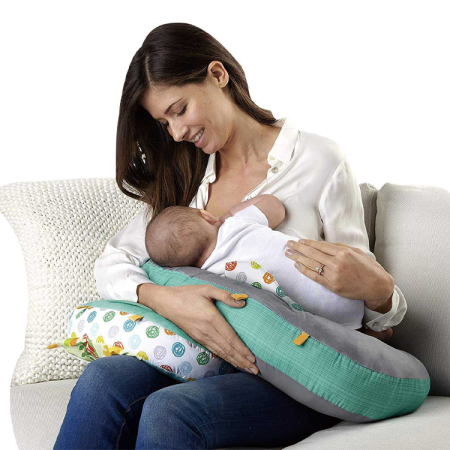 Pernă 5 în 1 pentru bebeluși – alăptare, susținere și centru de joacă [1]