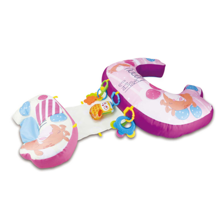 Toate Jucariile pentru Copii - Pernă multifuncțională pentru bebeluși 5 în 1 - Roz