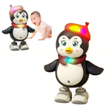 Jucarii interactive - Pinguin dansator cu lumini şi muzică