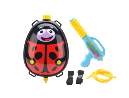 Joaca de Vara & Apa - Pistol cu apă tip rucsac „Buburuză” cu rezervor și bretele ajustabile