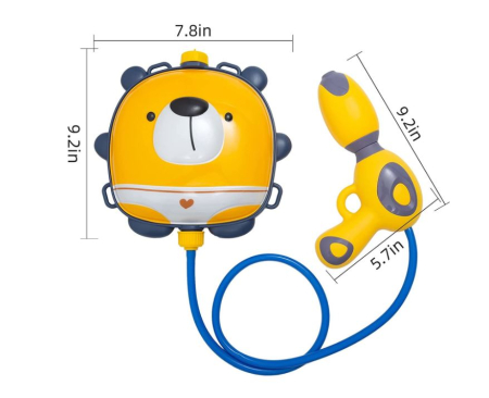 Pistol cu apă tip rucsac „Catel” cu rezervor și bretele ajustabile [2]