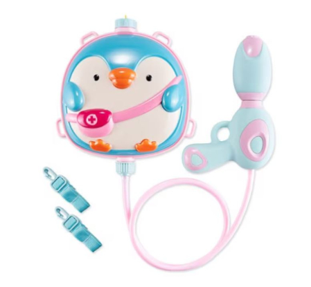 Joaca de Vara & Apa - Pistol cu apă tip rucsac „Pinguin” cu rezervor și bretele ajustabile