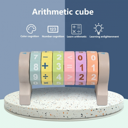 Puzzle cilindru aritmetica – joc educativ din lemn 4+ [2]