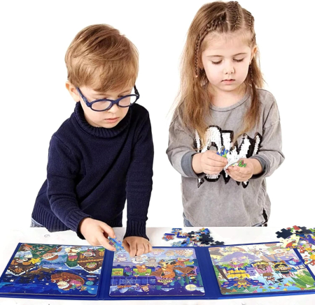 Puzzle educativ cu scenă de carnaval și personaje vesele, 147 piese [1]