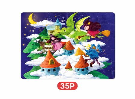 Puzzle educativ lumea magică – set progresiv cu 3 modele [1]