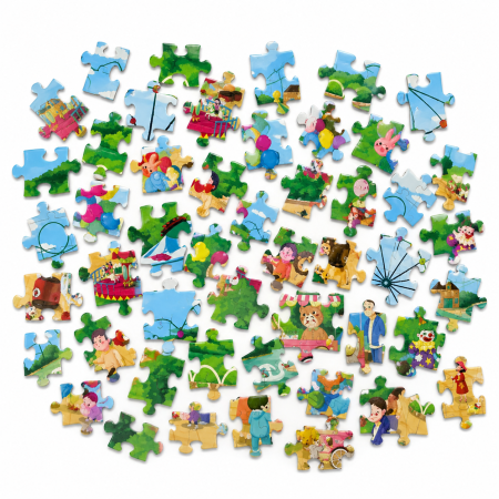 Puzzle educativ parc de distracții – 88 piese colorate [2]