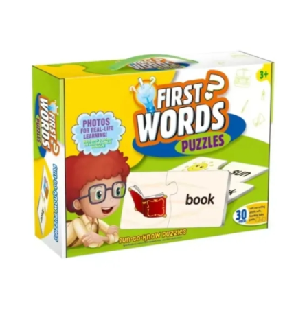 Jucarii Accesibile (sub 59 lei) - Puzzle educativ „Potrivește obiectul cu cuvântul”