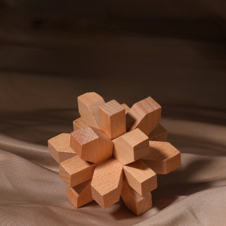 Puzzle IQ din lemn – set 9 jocuri tip Rubik/Kongming [2]