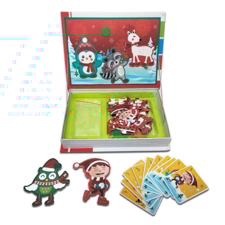 Puzzle magnetic educativ „Craciun” - Activitate Montessori 3 ani+ [5]