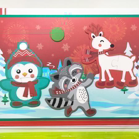 Puzzle magnetic educativ „Craciun” - Activitate Montessori 3 ani+ [4]