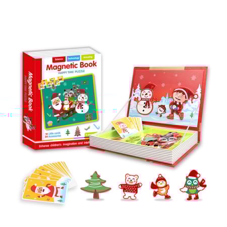 Puzzle magnetic educativ „Craciun” - Activitate Montessori 3 ani+ [2]