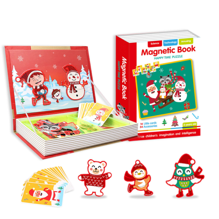 Puzzle magnetic educativ „Craciun” - Activitate Montessori 3 ani+ [0]