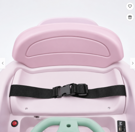 Ride-on electric rotativ 360° cu telecomandă și lumini - Mov [3]