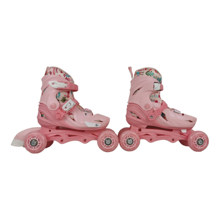 Role reglabile 2 în 1 cu protecții complete ( mărime M ) - Model Panda Pink Candy [2]