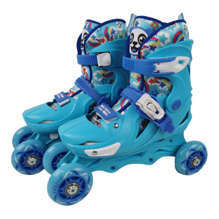 Role reglabile 2 în 1 cu protecții complete ( mărime M ) - Model Panda Sky Blue [1]