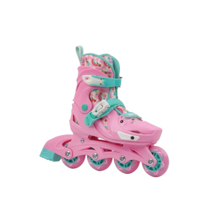 Role reglabile 2 în 1 cu protecții complete ( mărime S )  - Model Panda Pink [3]