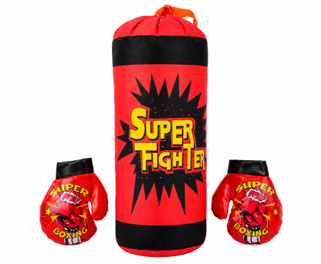 Toate Jucariile pentru Copii - Sac de box cu mănuși pentru antrenament și joacă activă - 50 cm