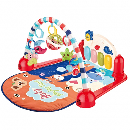 Jucarii educative - Saltea de joaca 4 in 1 cu activitati interactive pentru bebelusi (0 luni+)