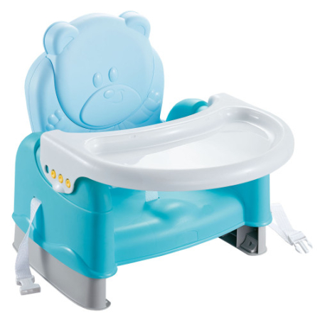 Jucarii pentru Bebe (0–2 ani) - Scăunel de masă portabil tip ursuleț pentru bebeluși și copii